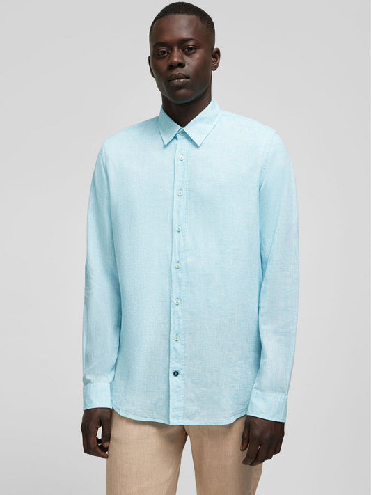 Daniel Hechter Hemd Herren Modern Fit Leinen gestreift