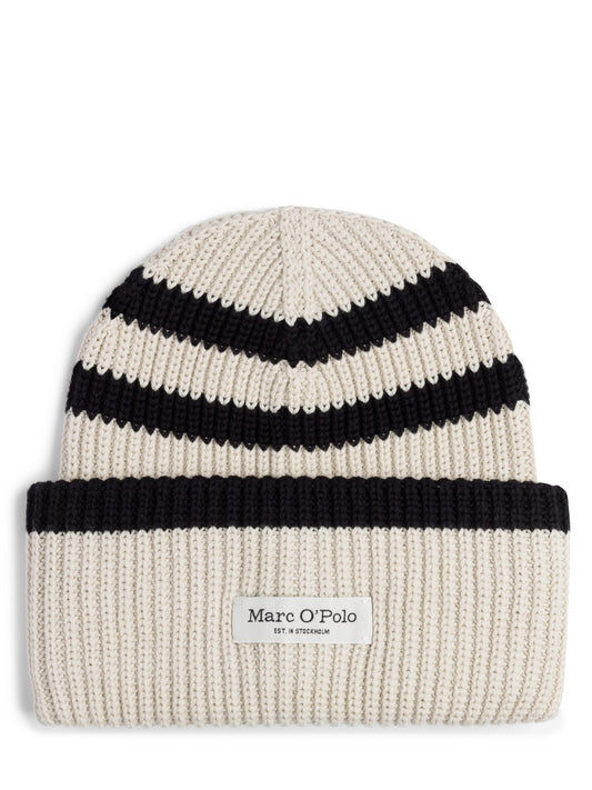 Marc O'Polo Mütze Damen Baumwolle gestreift