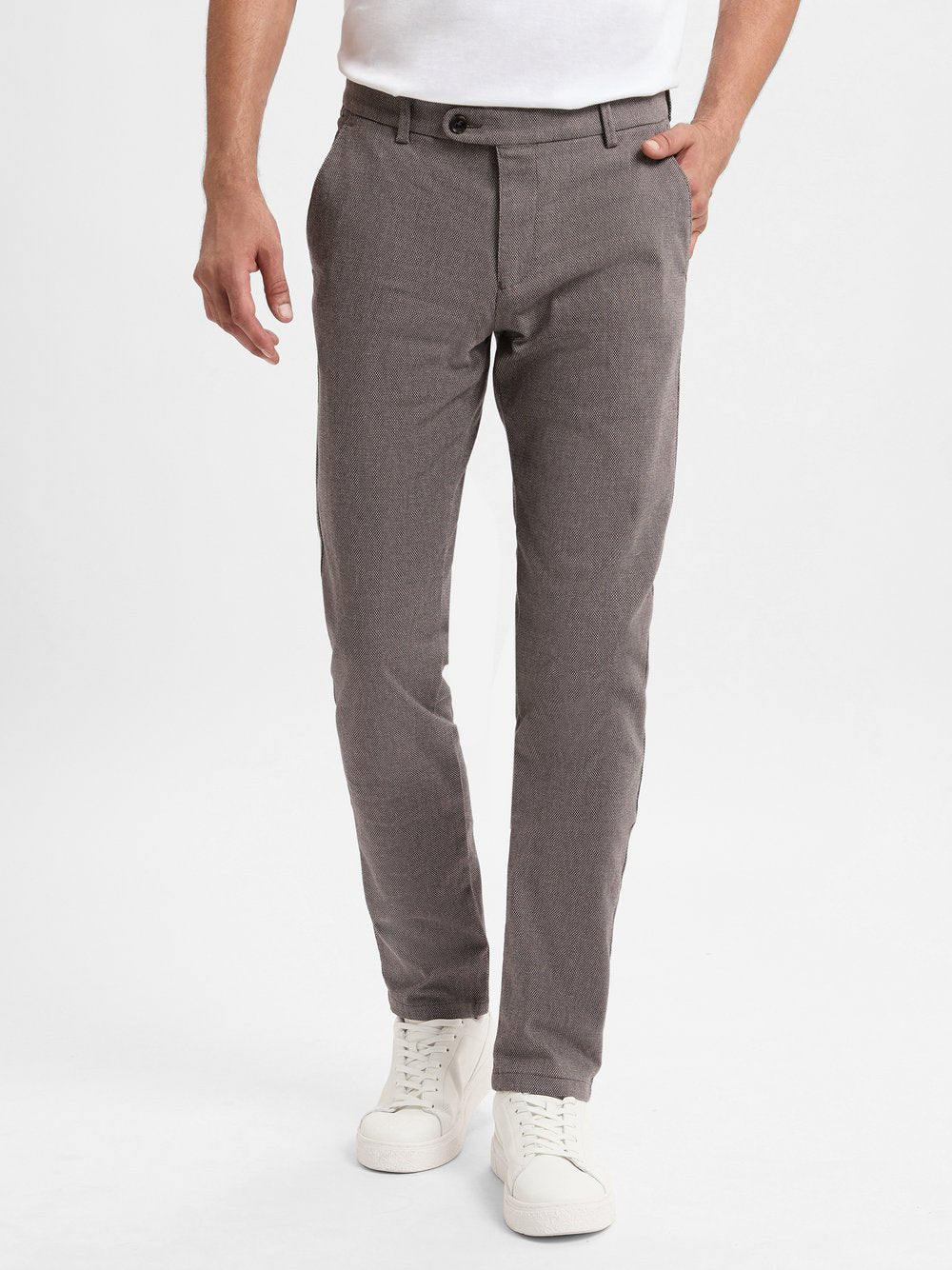 Bugatti Hose Herren Baumwolle strukturiert