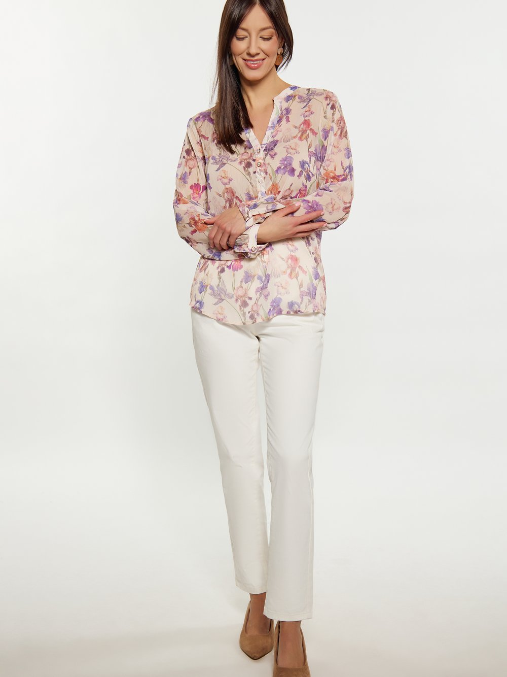 Usha Bluse Damen gemustert