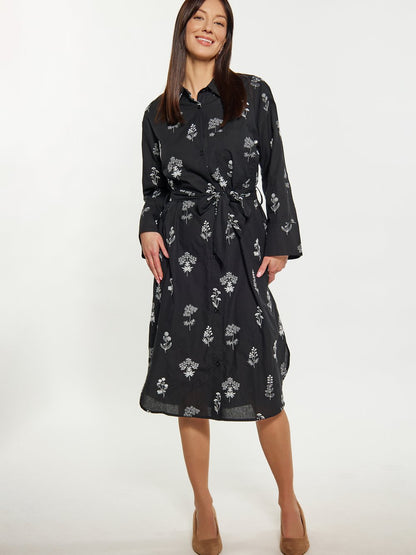 Usha Kleid Damen Baumwolle gemustert