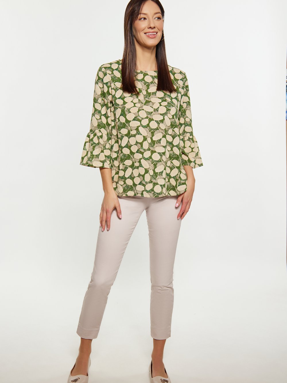 Usha Bluse Damen gemustert