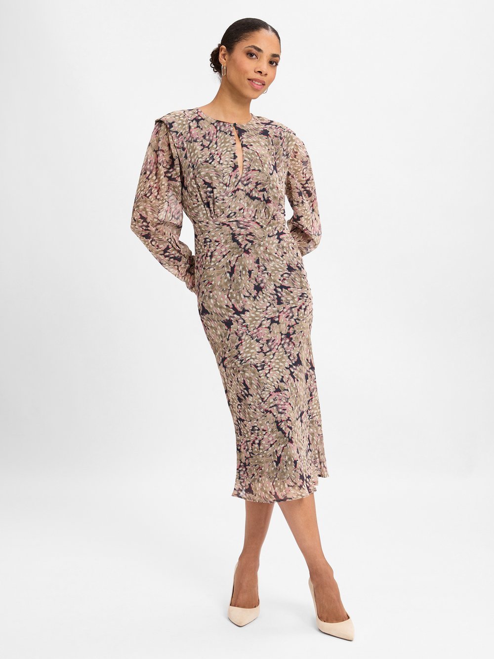 BOSS Kleid Damen gemustert