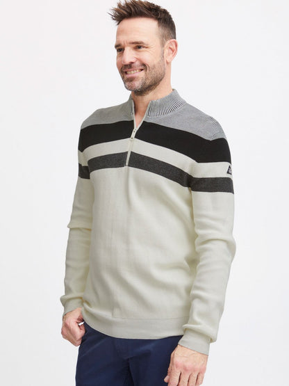 Solid Strickjacke Herren Baumwolle meliert