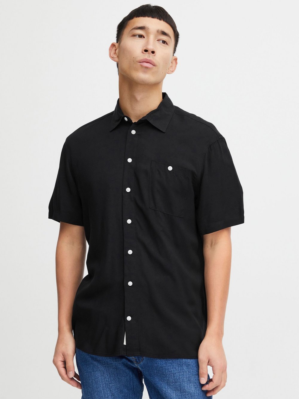 CASUAL FRIDAY Kurzarmhemd Herren Regular Fit Baumwolle gemustert