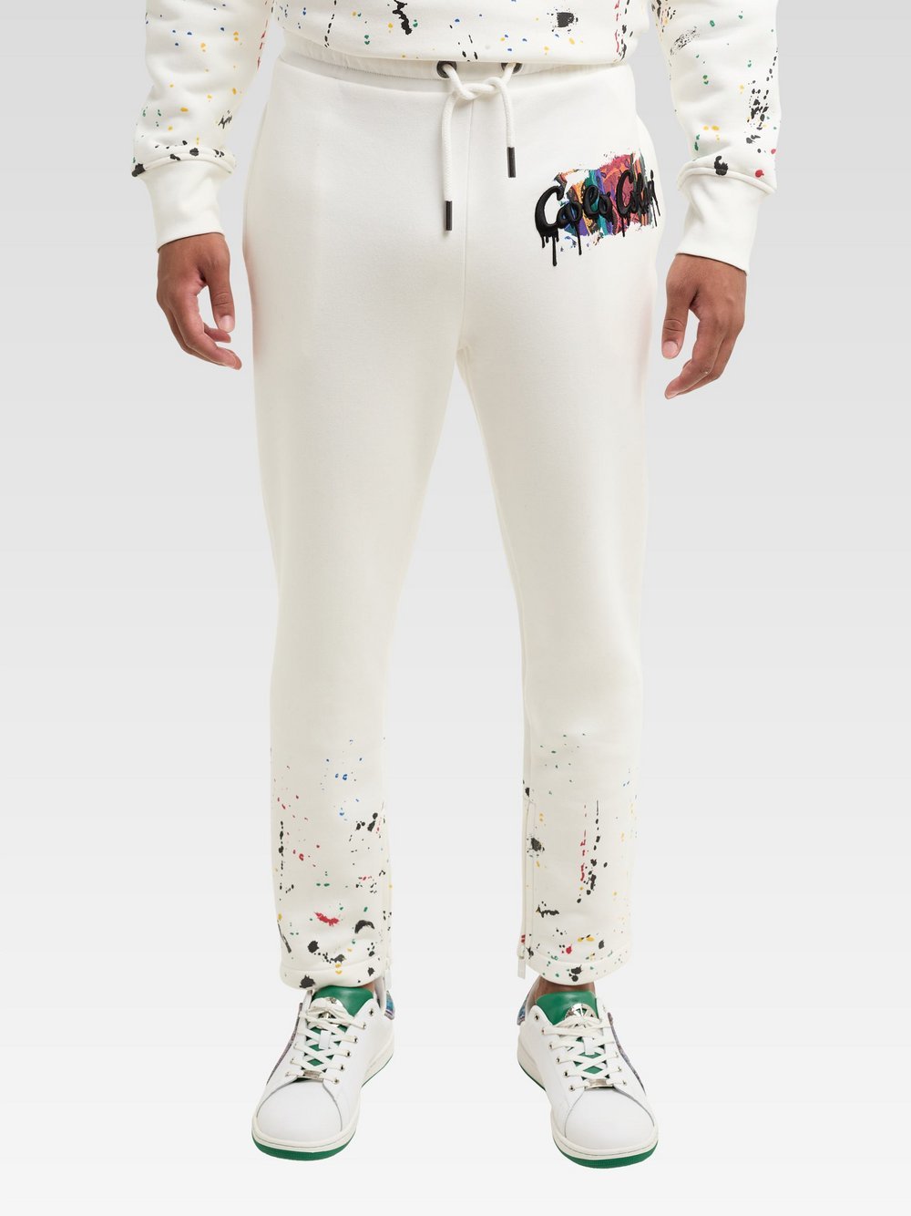 Carlo Colucci Strickpullover Herren Baumwolle bedruckt