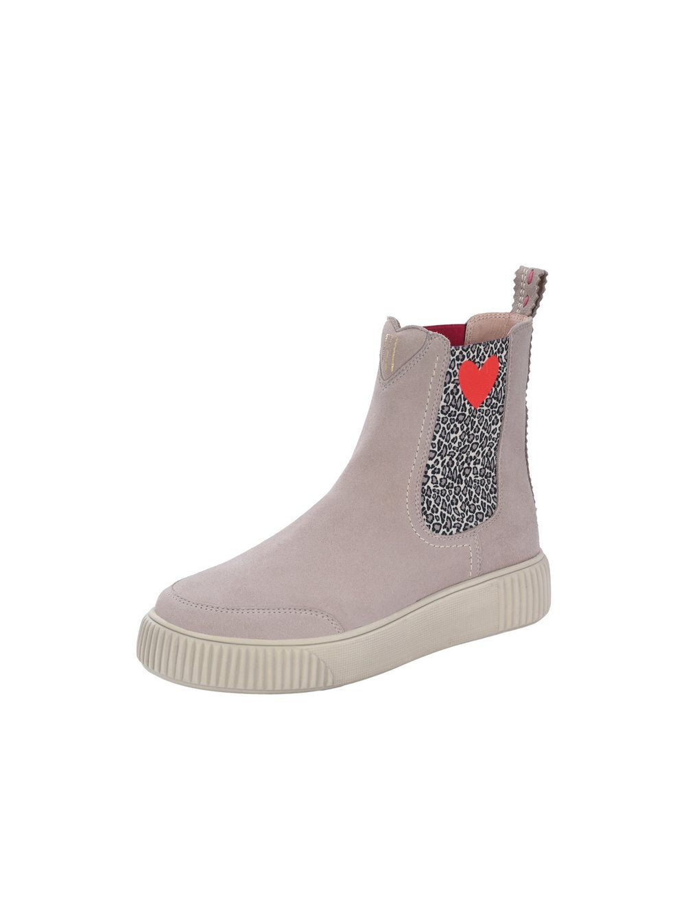 Crickit Chelsea-Boots Damen Leder gestreift