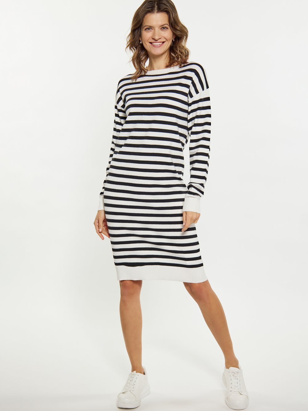 Usha Kleid Damen Viskose gestreift