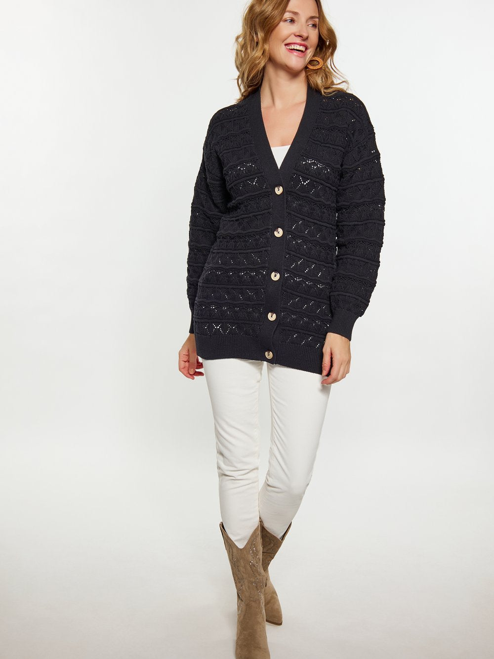 Usha Strickjacke Damen Baumwolle
