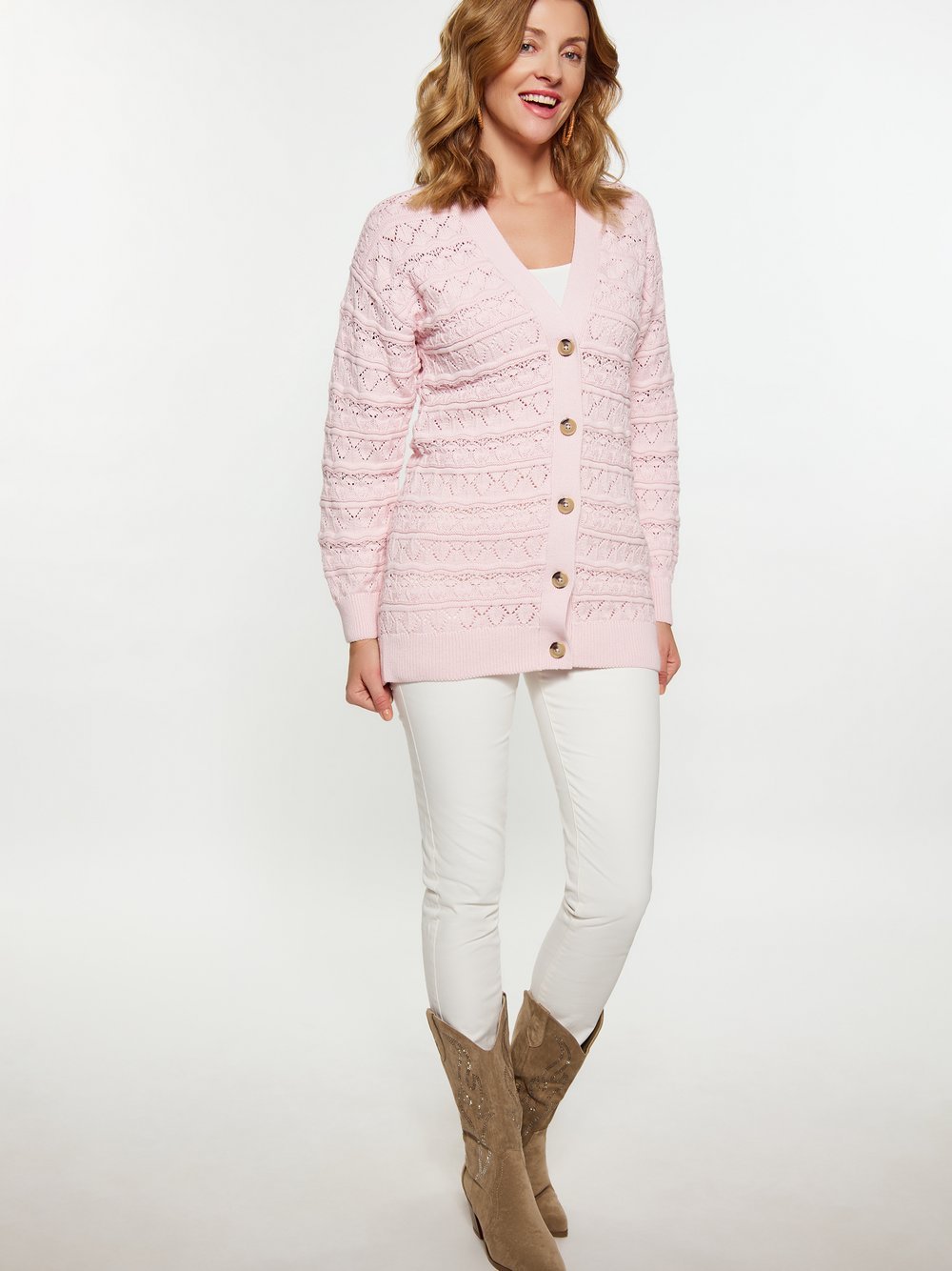 Usha Strickjacke Damen Baumwolle