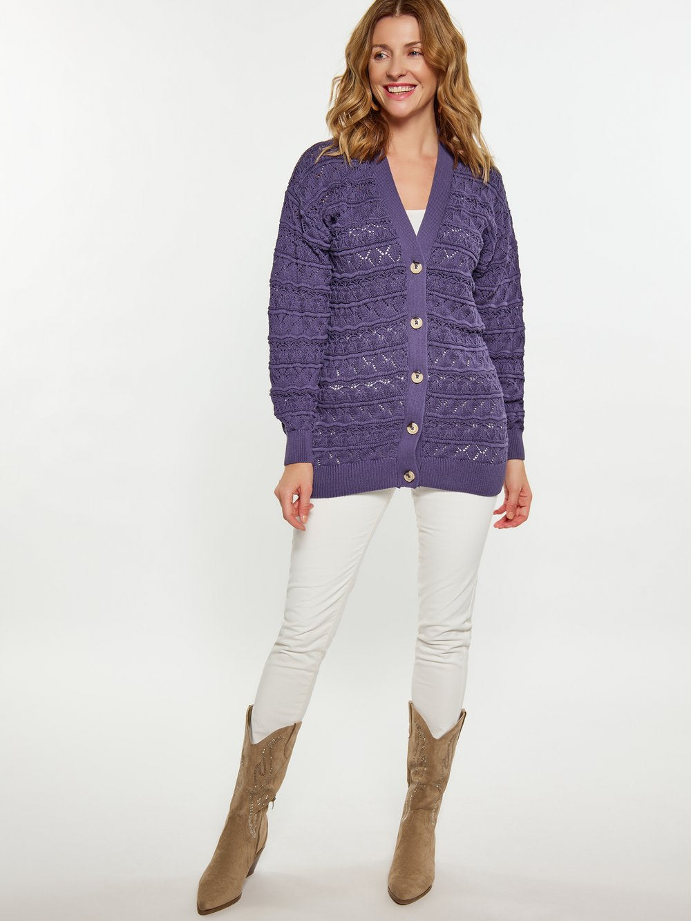 Usha Strickjacke Damen Baumwolle