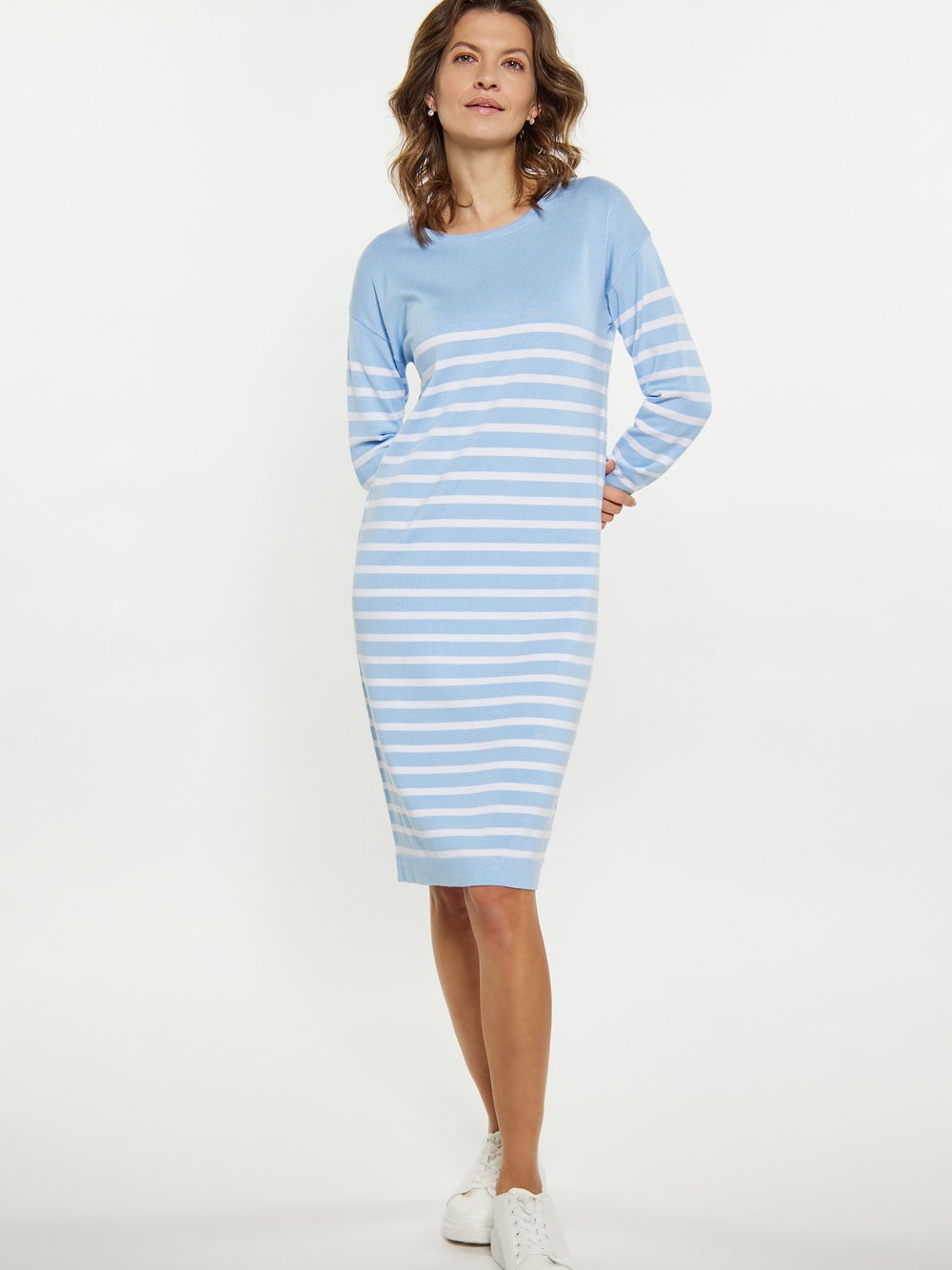 Usha Kleid Damen Viskose gestreift