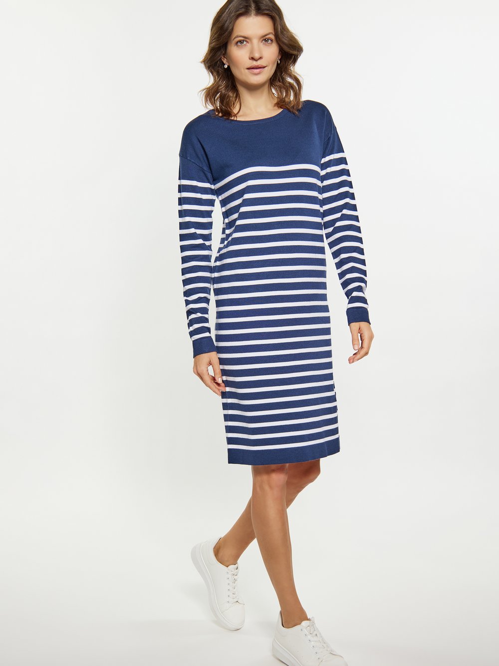 Usha Kleid Damen Viskose gestreift