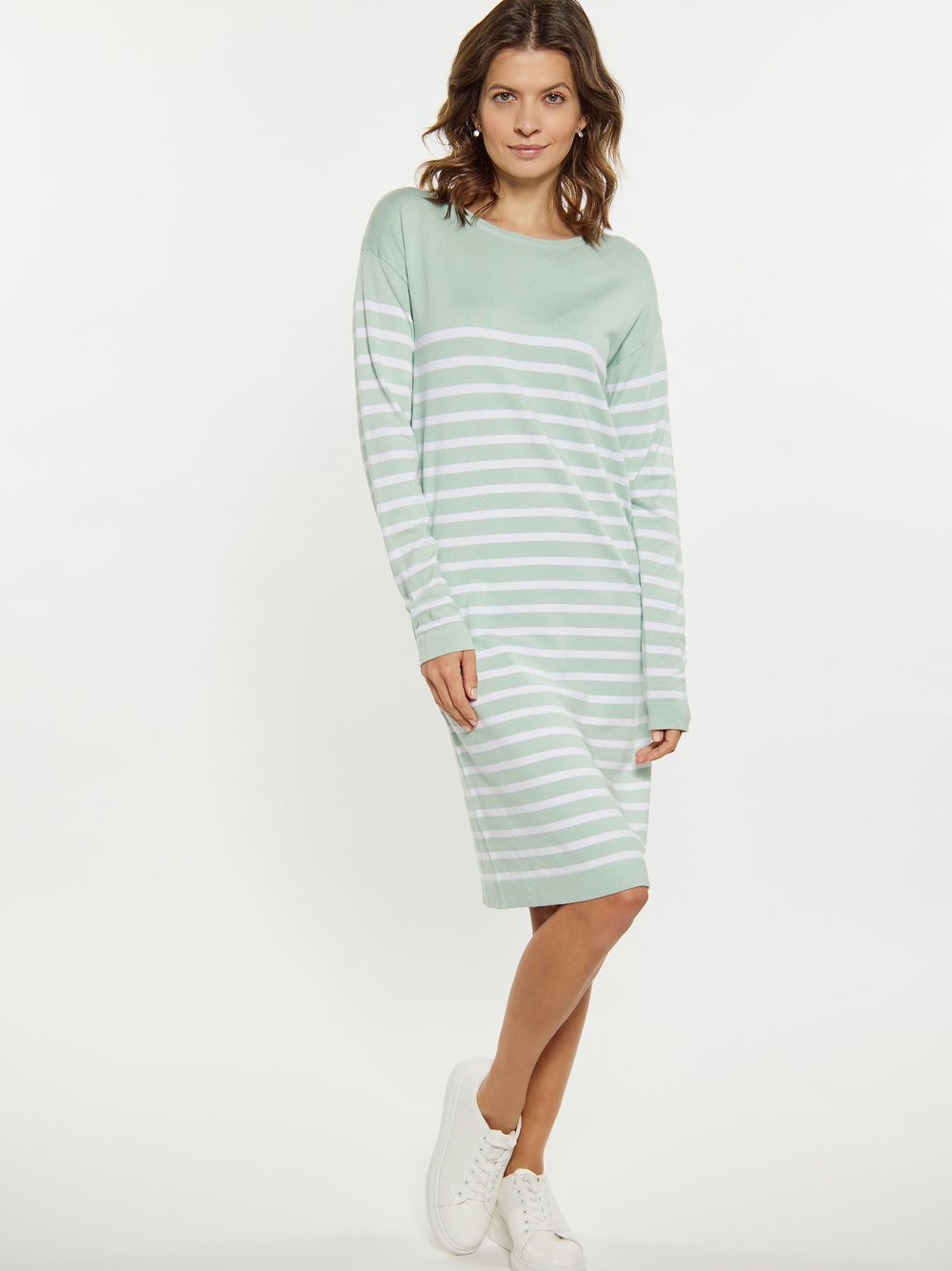 Usha Kleid Damen Viskose gestreift