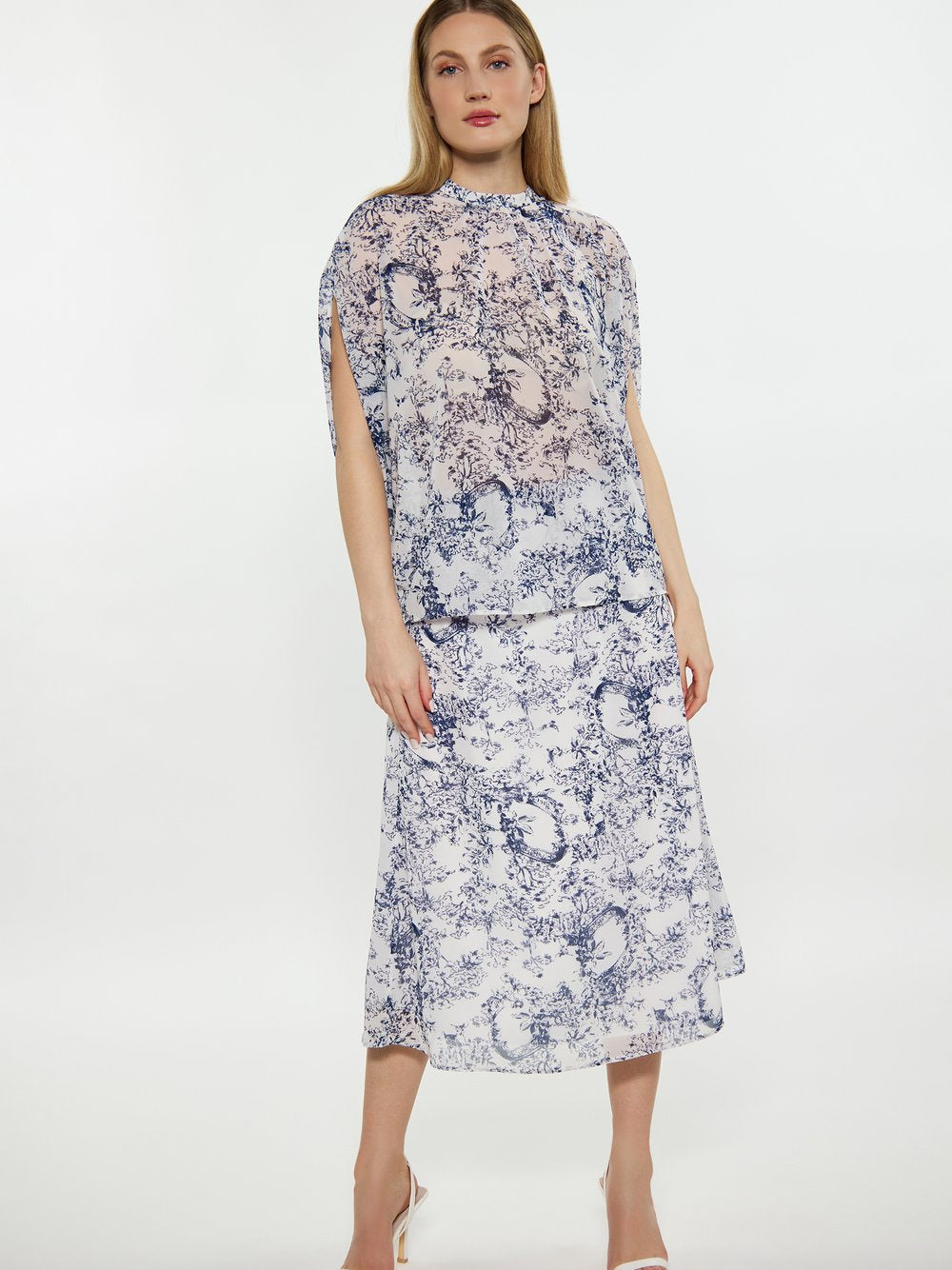 Dreimaster Bluse Damen gemustert