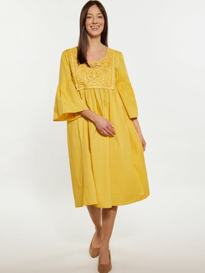 Usha Kleid Damen Baumwolle gemustert