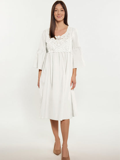 Usha Kleid Damen Baumwolle gemustert