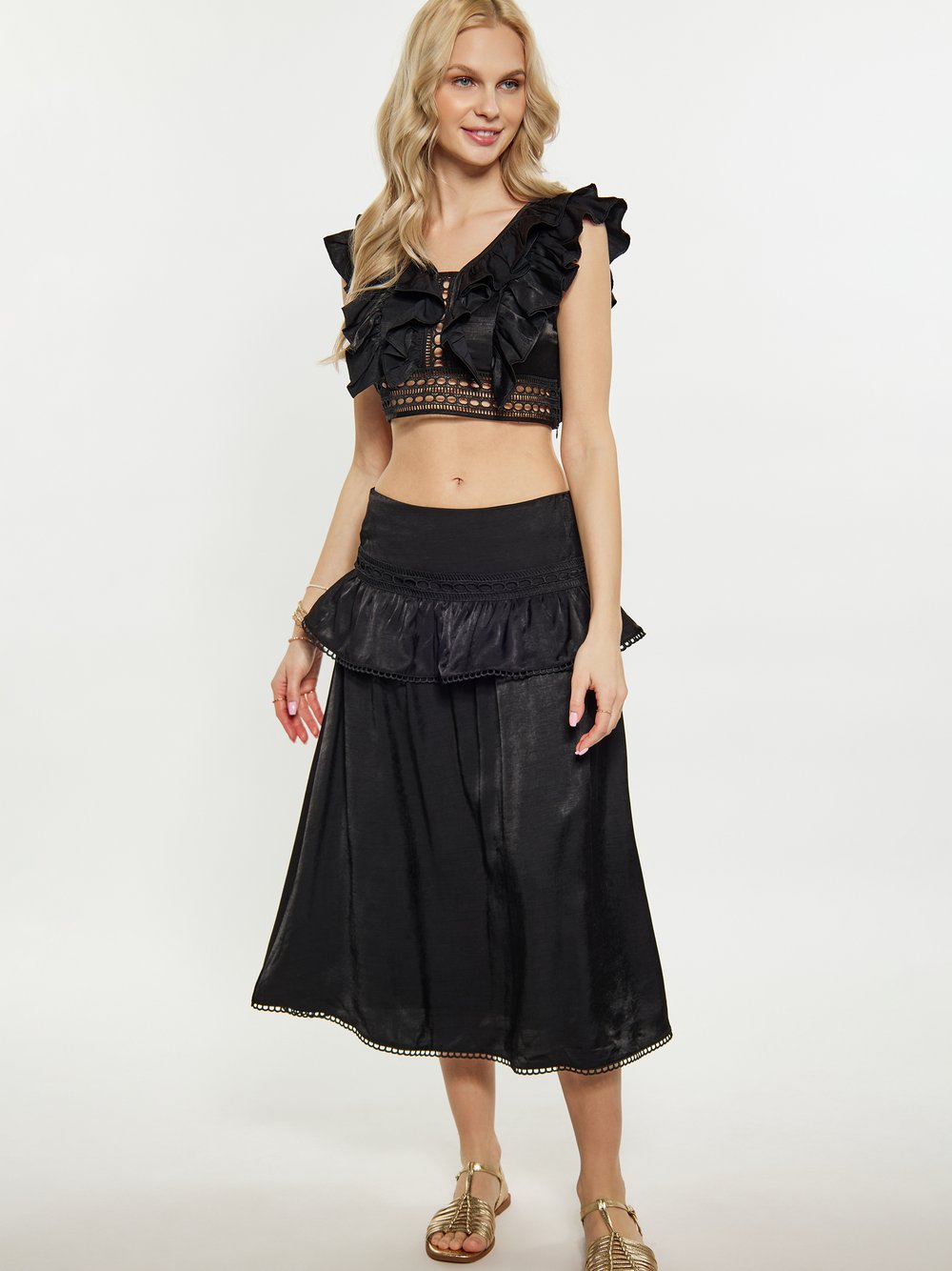 IZIA Crop-Top Damen Viskose