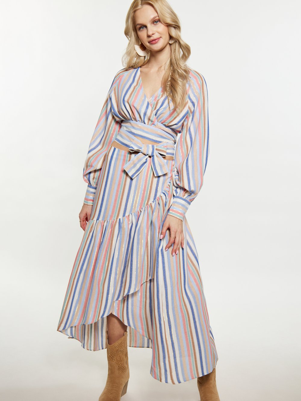 IZIA Bluse Damen Baumwolle gestreift
