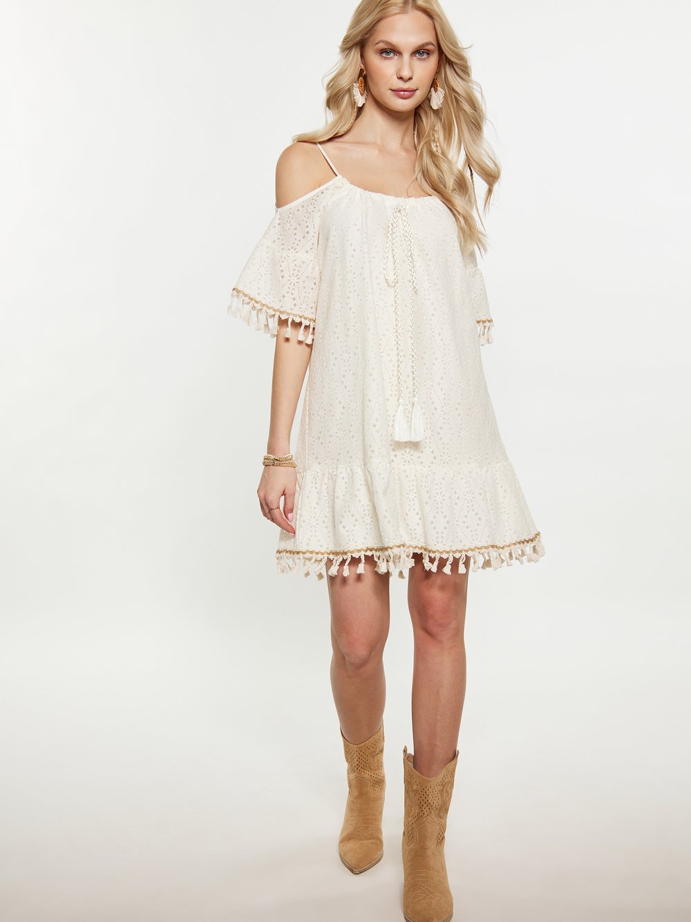 IZIA Kleid Damen Baumwolle