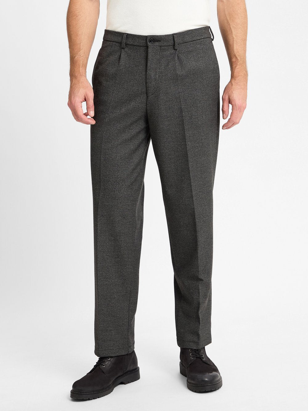 Finshley & Harding London Businesshose Herren kariert
