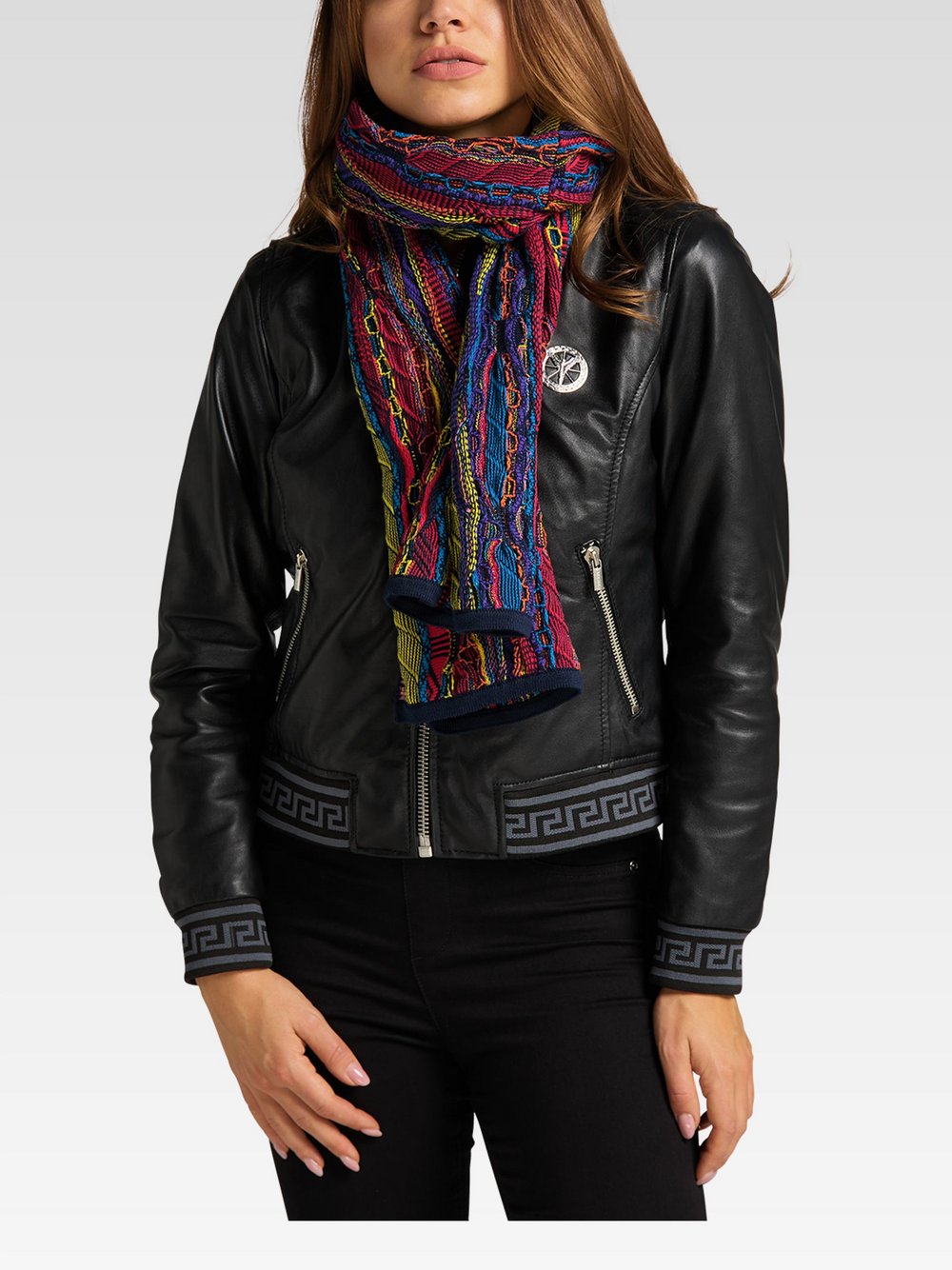 Carlo Colucci Strickpullover Herren Baumwolle bedruckt