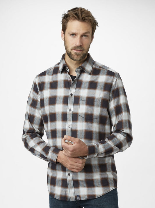 Paddock`s Casual Hemd Herren Regular Fit Baumwolle kariert