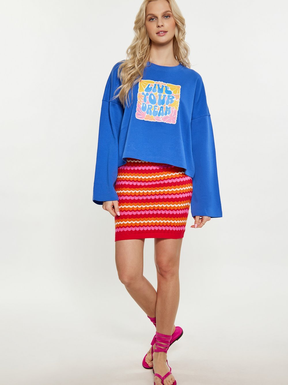 IZIA Sweatshirt Damen Baumwolle