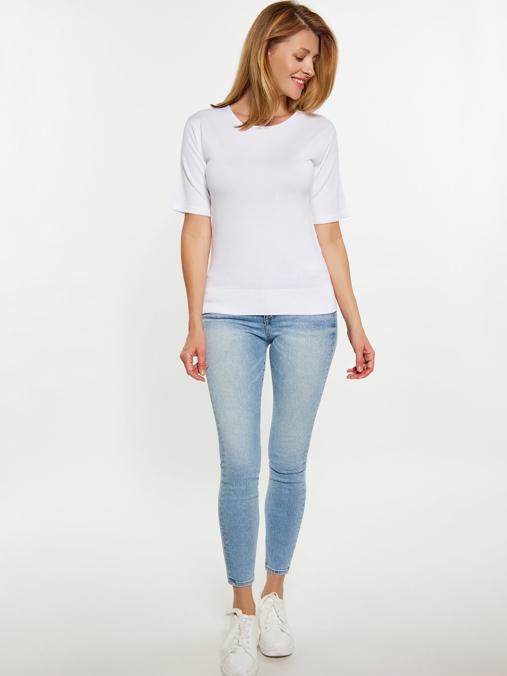Usha T-Shirt Damen Viskose gestreift