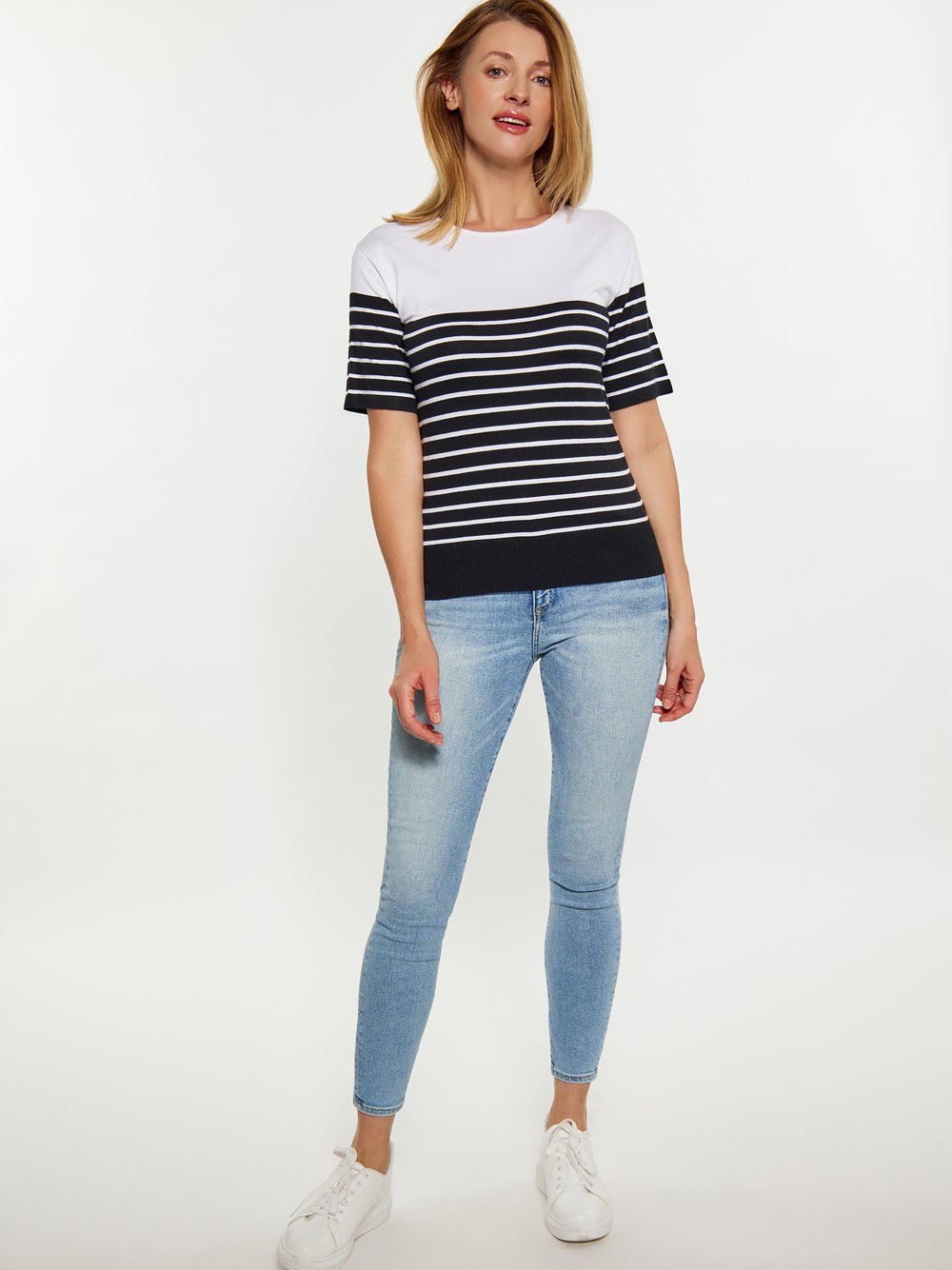 Usha T-Shirt Damen Viskose gestreift