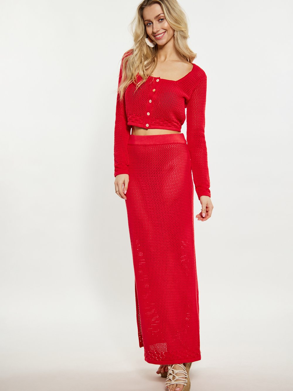 IZIA Strickjacke Damen Baumwolle gestreift