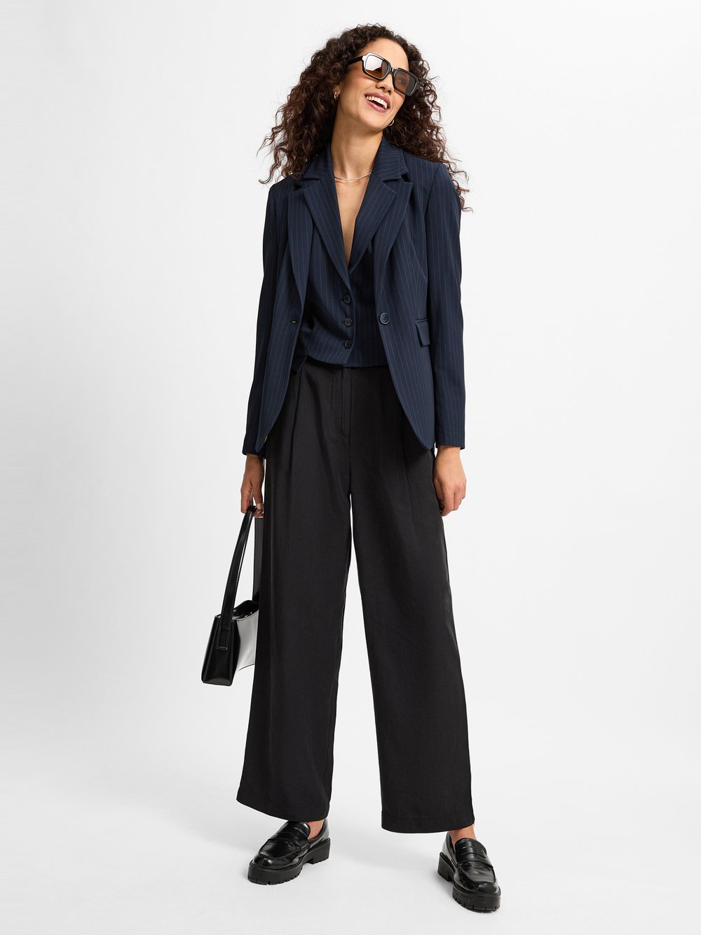 More & More Weste Damen gestreift