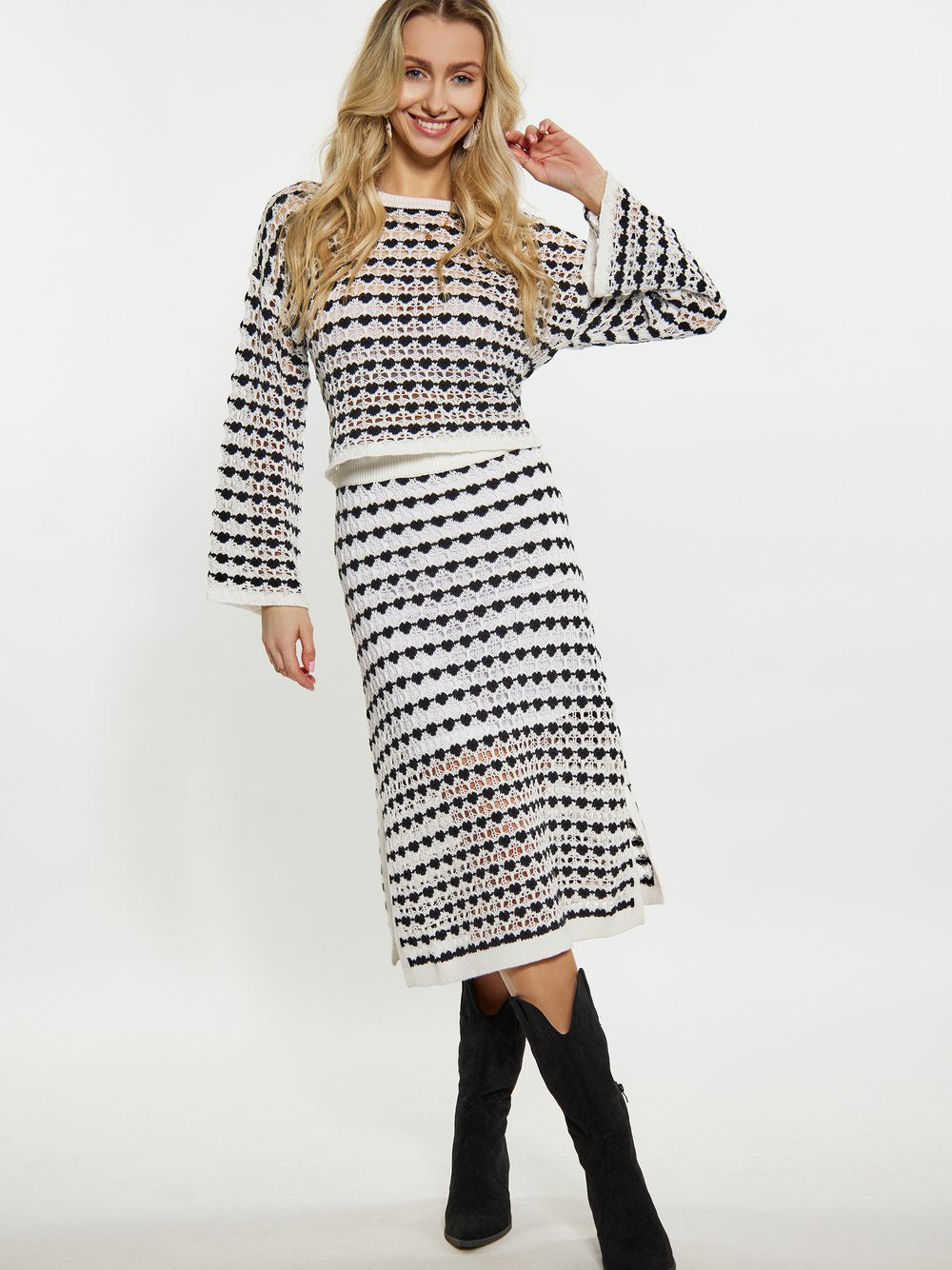 IZIA Zur Seite fahren Damen Baumwolle gestreift