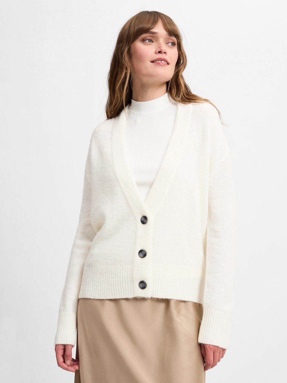 Marie Lund Strickjacke mit Alpaka-Anteil Damen Feinstrick