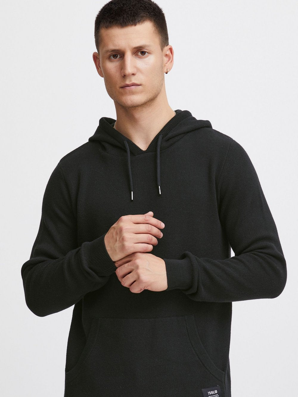 Solid Kapuzenpullover Herren Baumwolle