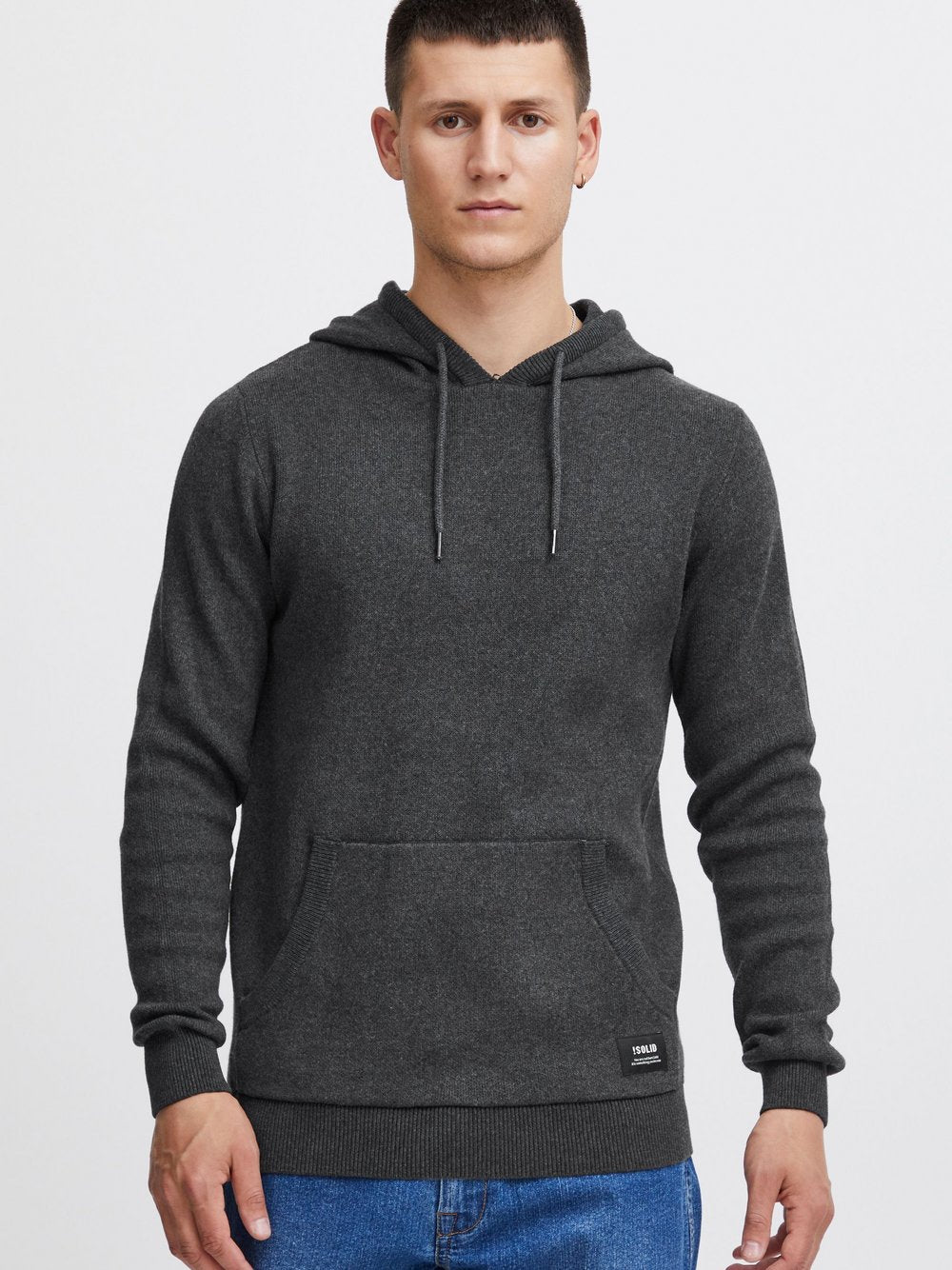 Solid Kapuzenpullover Herren Baumwolle