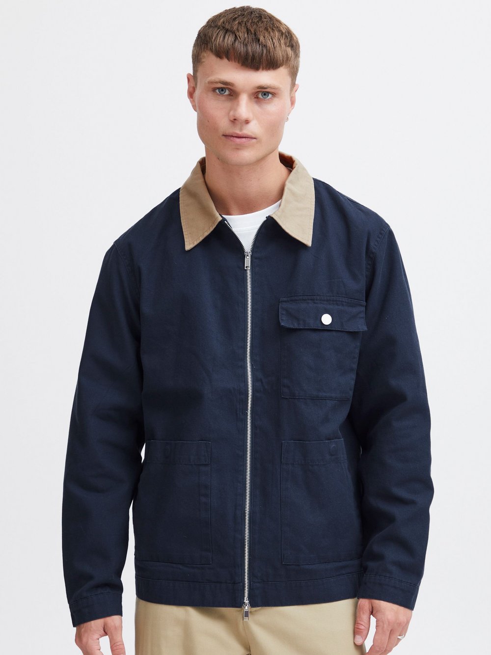 Solid Jacke Herren Baumwolle