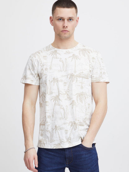 BLEND T-Shirt Herren Baumwolle gemustert