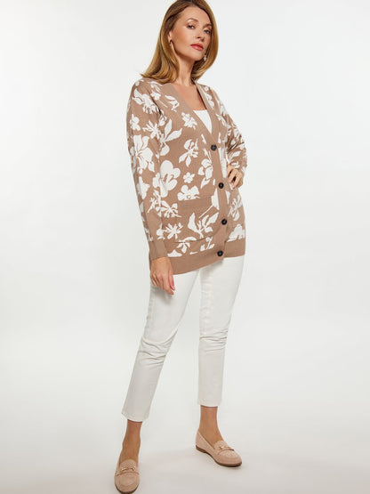 Usha Strickjacke Damen gemustert