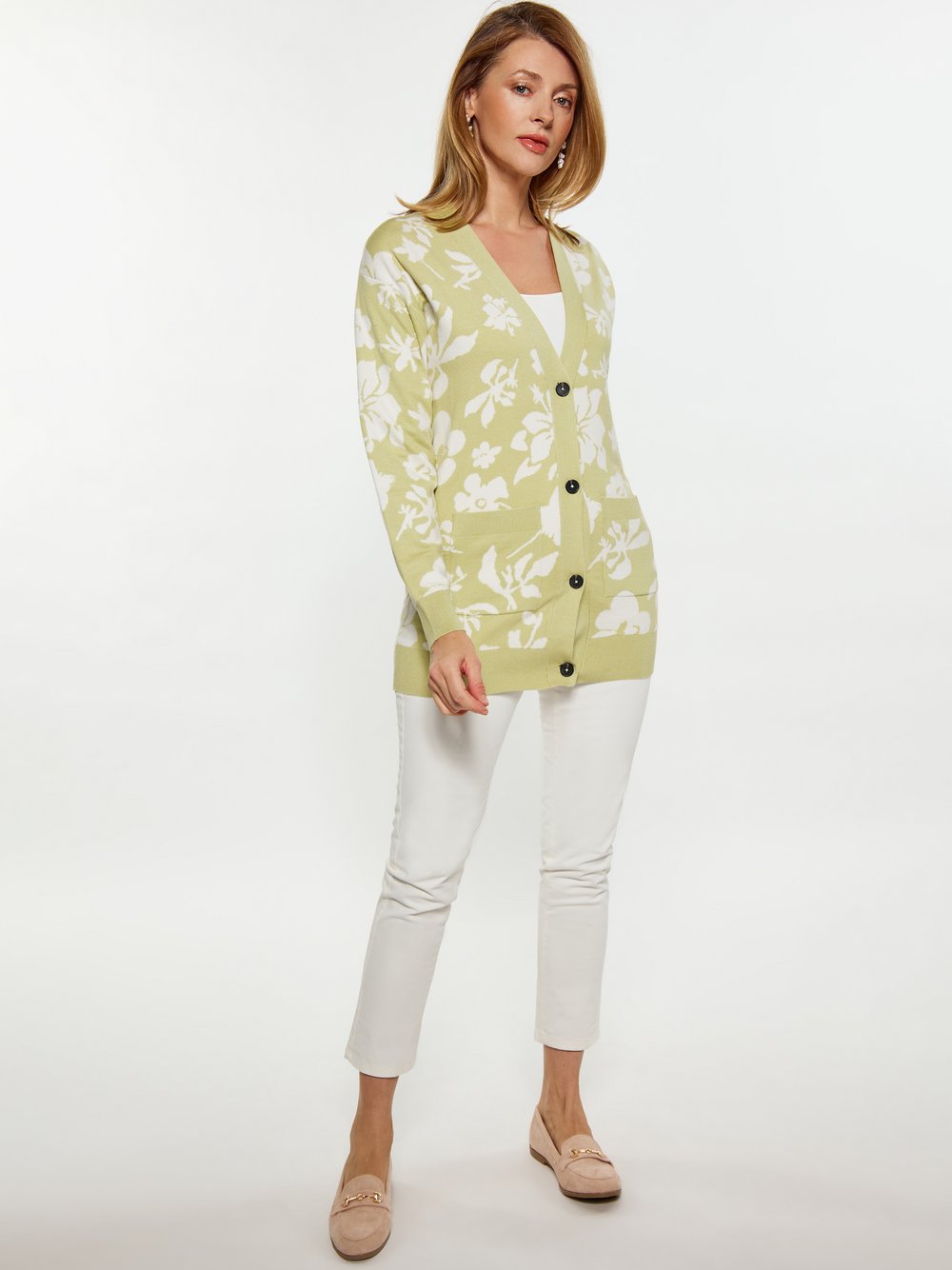 Usha Strickjacke Damen gemustert