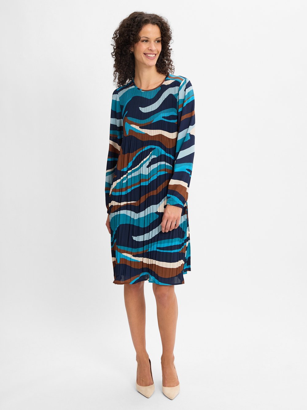 Betty Barclay Plisseekleid Damen gemustert