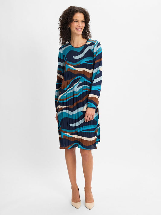 Betty Barclay Plisseekleid Damen gemustert