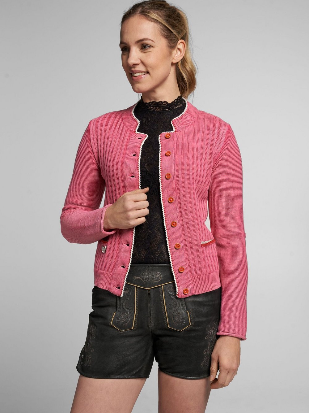 Spieth & Wenksy Strickjacke Damen Baumwolle bedruckt