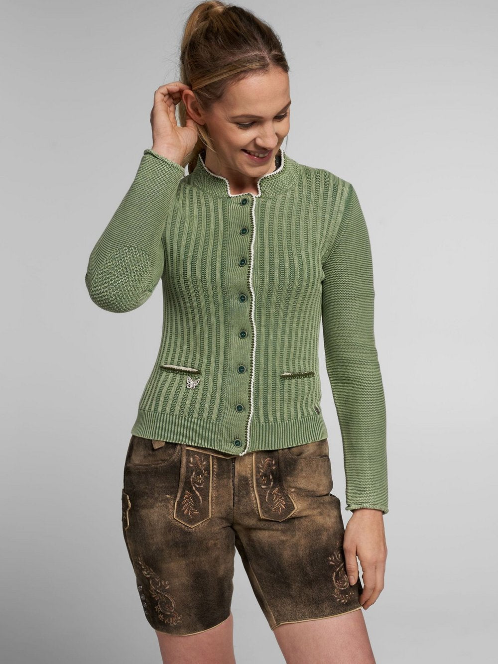 Spieth & Wenksy Strickjacke Damen Baumwolle bedruckt