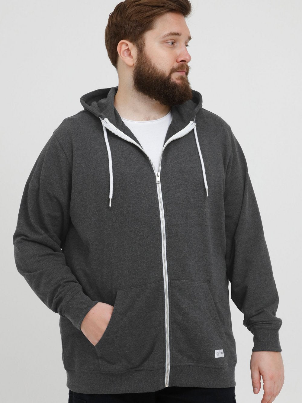 BLEND Kapuzensweatjacke Herren Baumwolle