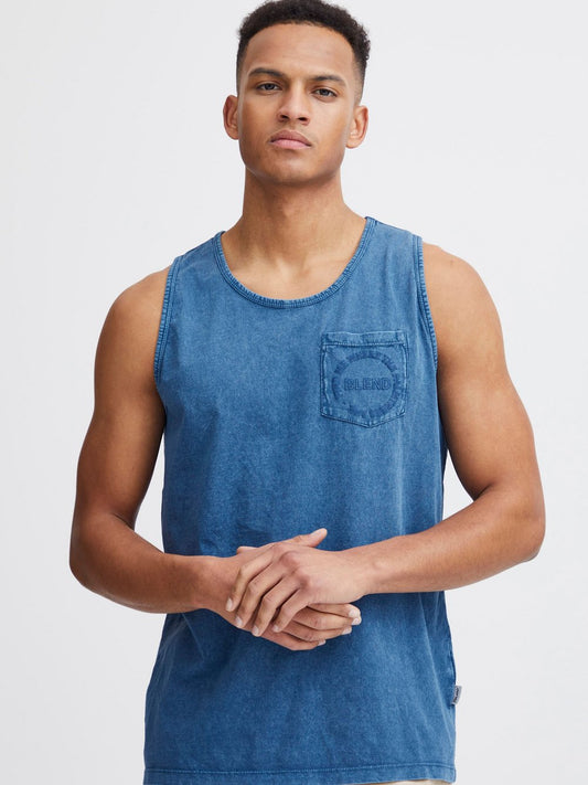 BLEND Tank-Top Herren Baumwolle