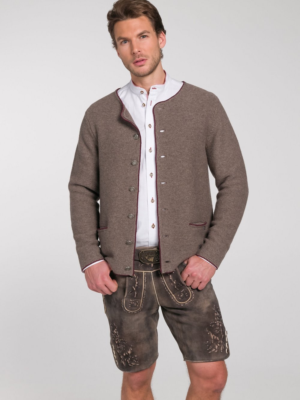Spieth & Wenksy Strickjacke Herren Wolle