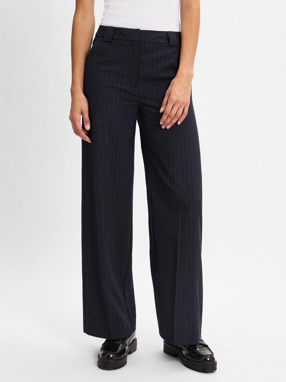 comma Stoffhose Damen gestreift