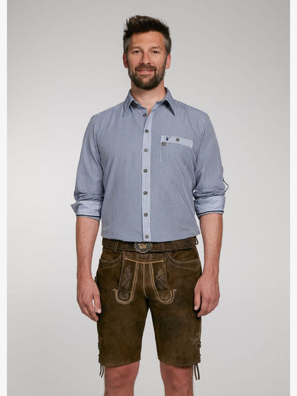 Spieth & Wenksy Trachtenhemd Herren Slim Fit Baumwolle