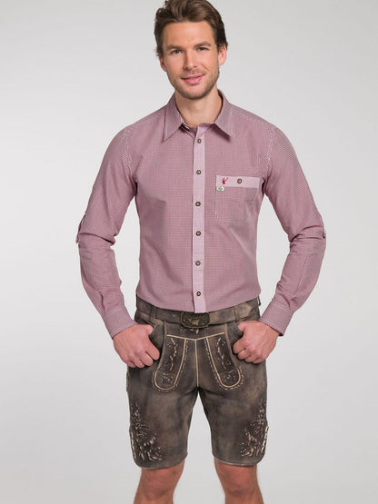 Spieth & Wenksy Trachtenhemd Herren Slim Fit Baumwolle